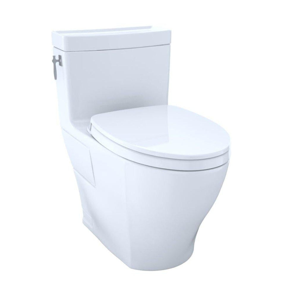 TOTO Aimes 1.28 GPF Elongated One-Piece Toilet With Washlet+ Connection MS626124CEF