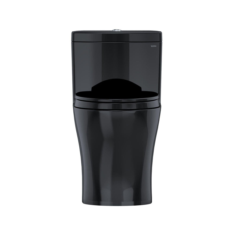 TOTO Aquia IV Ebony One-Piece 0.8 GPF & 1.28 GPF Dual-Flush Elongated Toilet With WASHLET+ Connection - Seat Included