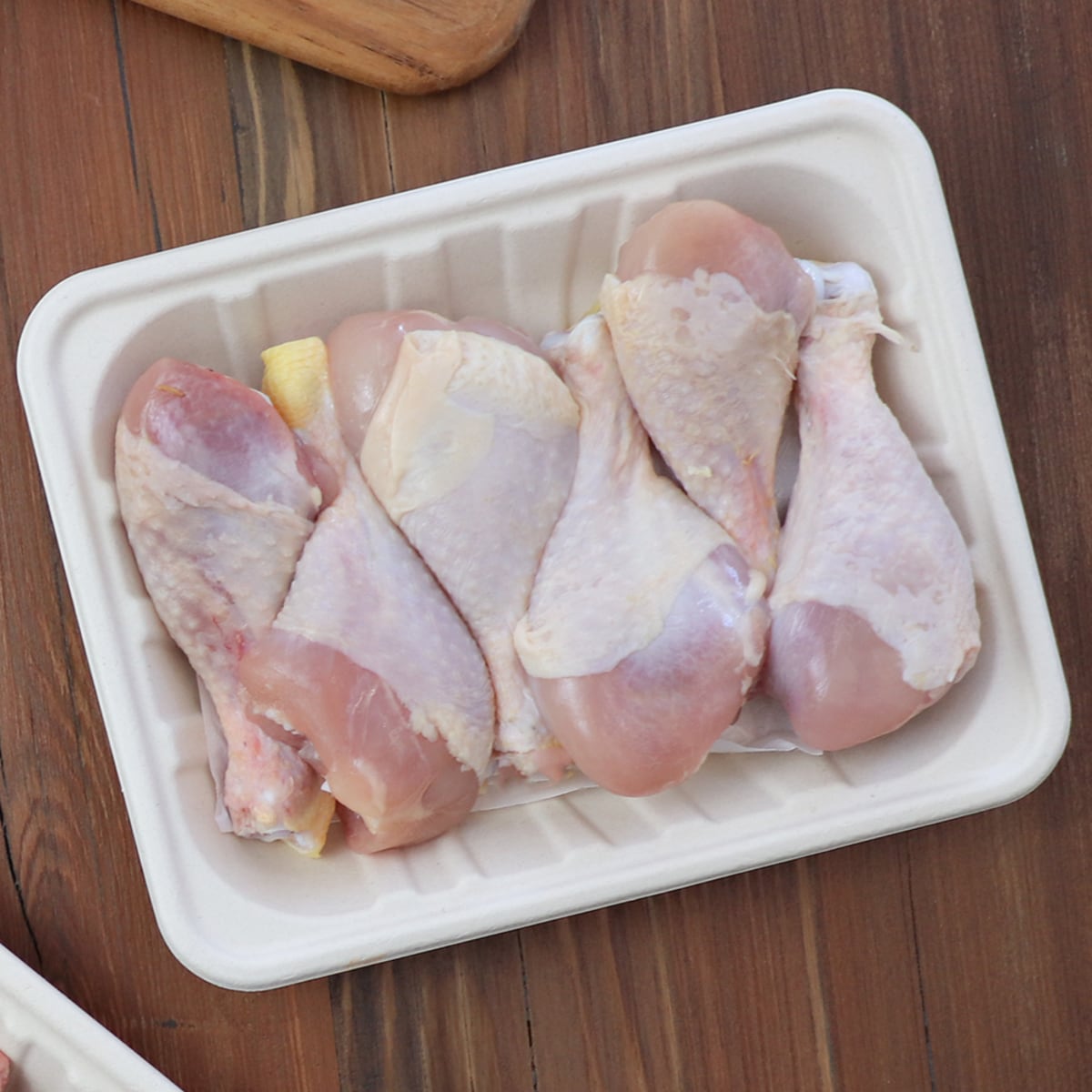 World Centric Fiber 4P Meat and Produce Tray, 9.25x7.25x1.5" (QTY:450)