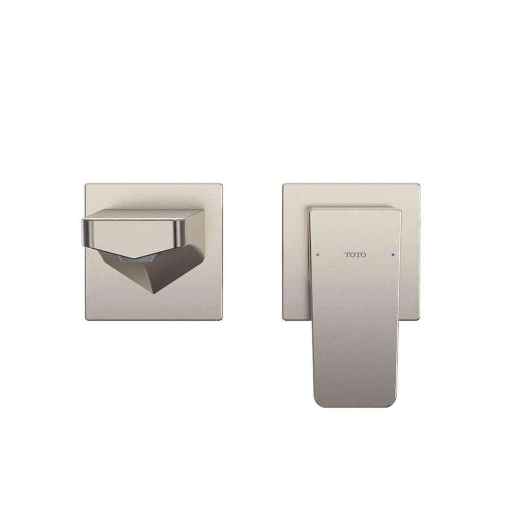 TOTO GE 3" 1.2 GPM Single Handle Long Spout Wall Mount Bathroom Sink Faucet with Comfort Glide Technology TLG07308U