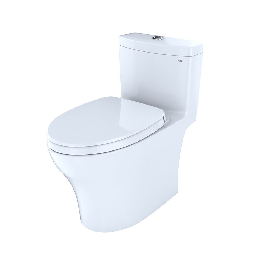TOTO Aquia IV One-Piece 0.8 GPF & 1.28 GPF Dual-Flush Elongated Toilet With WASHLET+ Connection - Seat Included
