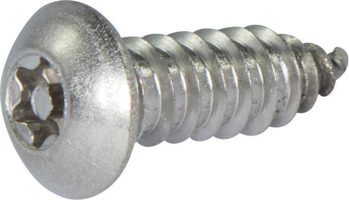 10 x 1/2 Tamper Resistant Torx Button Head Sheet Metal Screw 18-8 Stainless Steel (T-25)