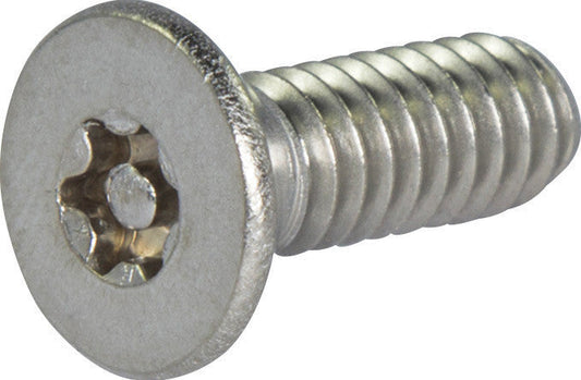 M6-1.00 x 60 Tamper Resistant Torx Flat Head Machine Screw 18-8 Stainless Steel - Metric (T-30)