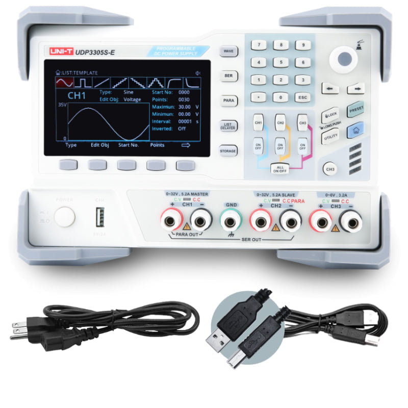UDP3305S-E 4Ch 328W 30V/5A Programmable Linear DC Power Supply, EDU
