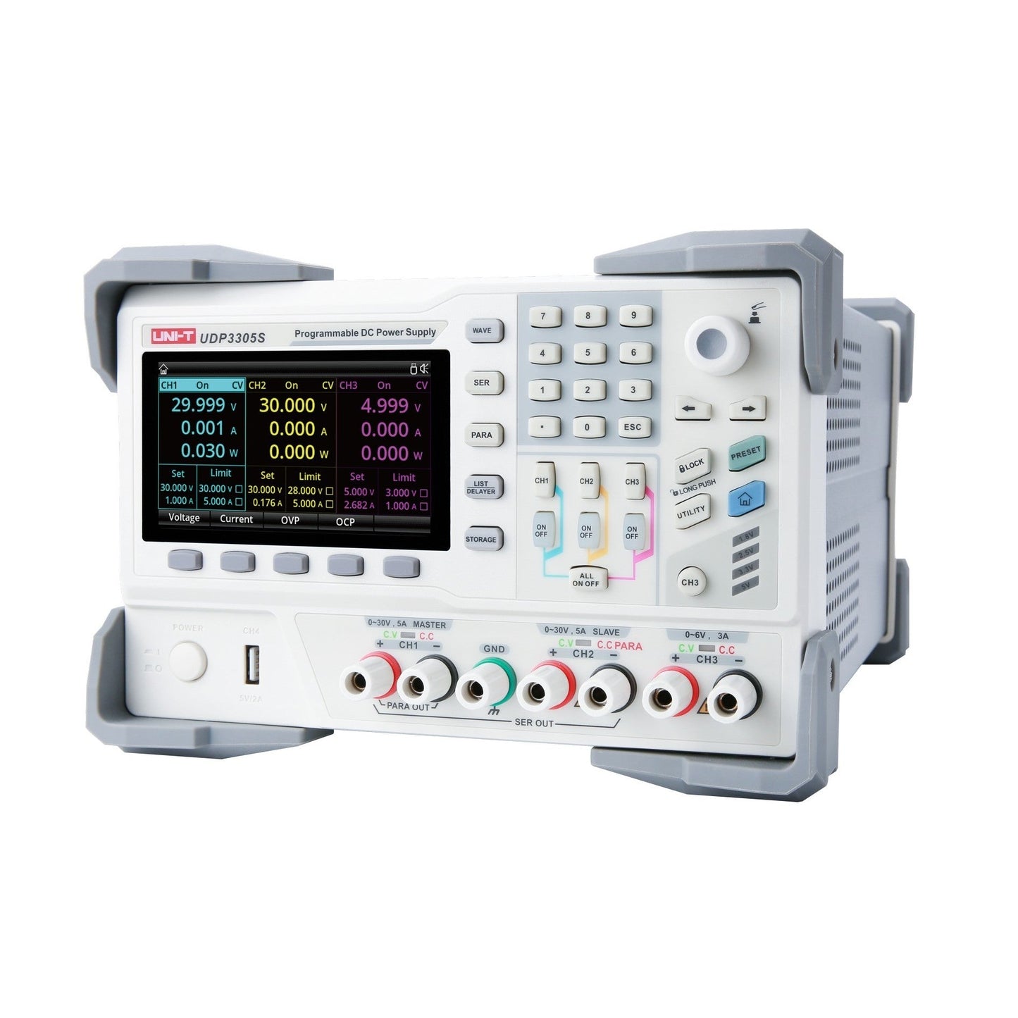 UDP3305S 4Ch 328W 30V/5A Programmable Linear DC Power Supply