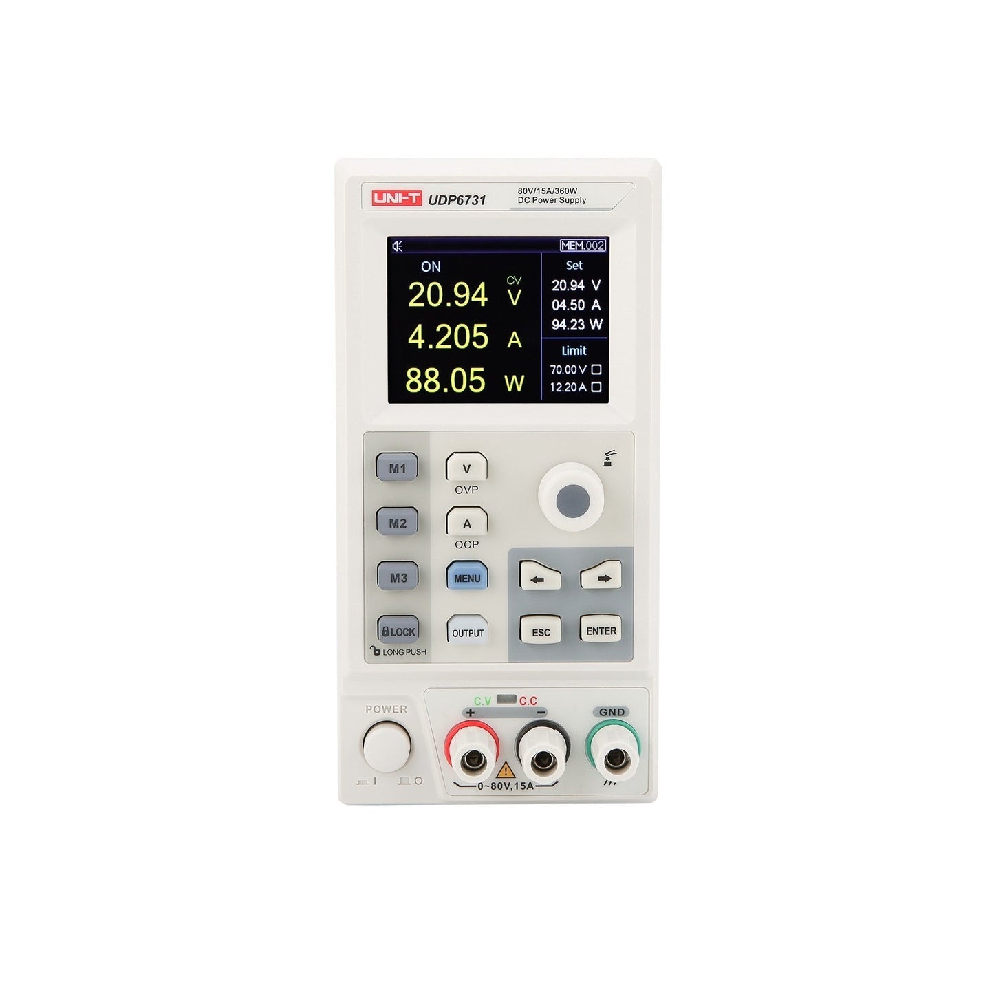 UDP6731 360W 80V/15A Programmable DC Switching Power Supply