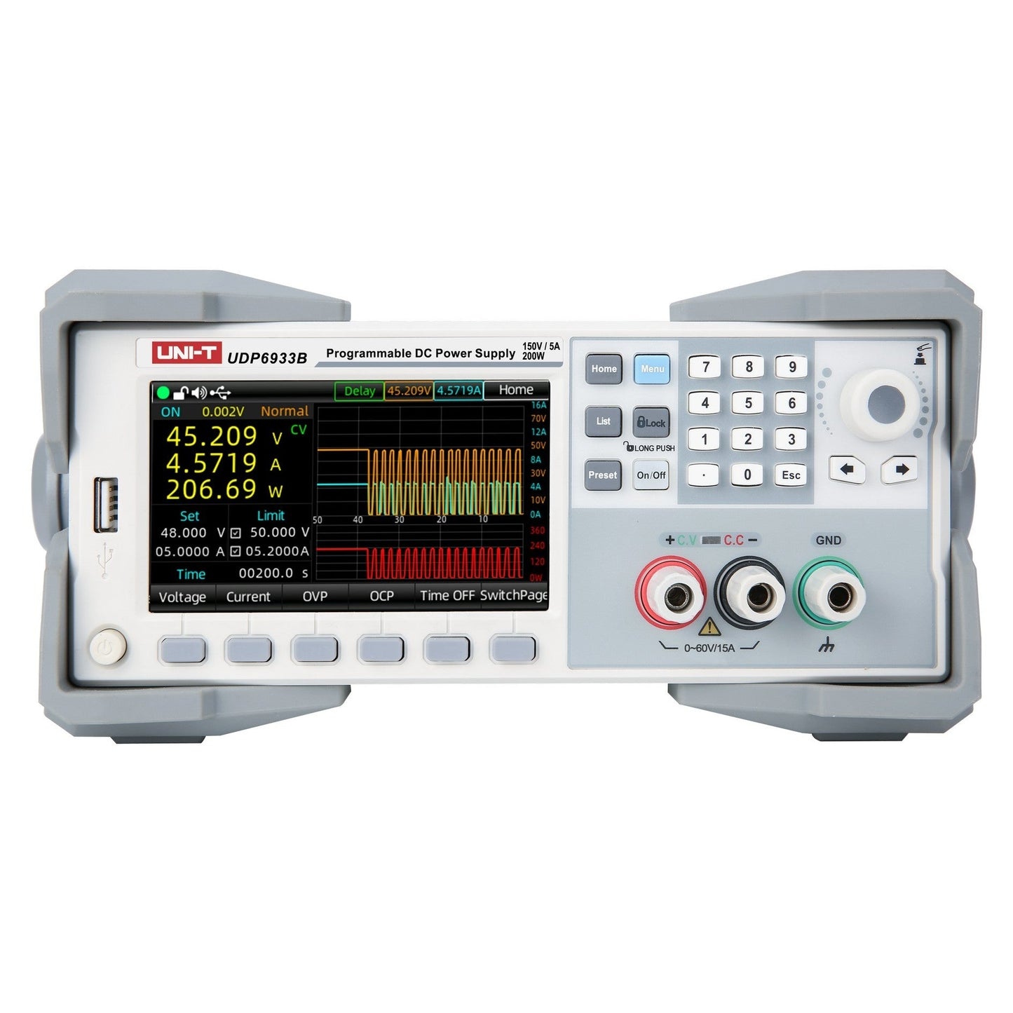 UDP6933B 200W 150V/5A Programmable DC Switching Power Supply