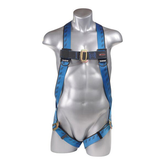 Kapture 3 Point Essential Full Body Harness - 3D-Rings - Pull Thru Legs - Shoulder Pads - All Sizes