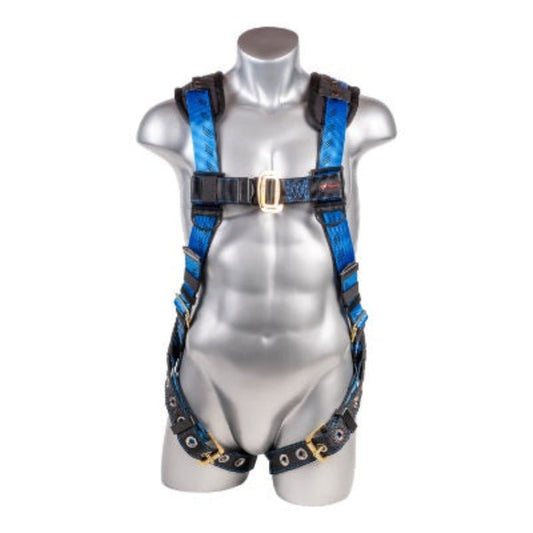 Kapture 5 Point Essential+ Full Body Harness - Dorsal D-Ring with Web Loop - Tongue Buckle Legs - Shoulder Pads - All Sizes
