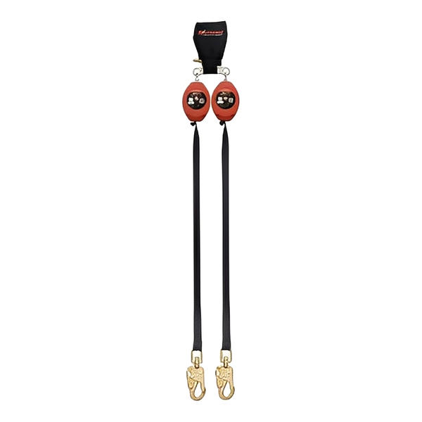 Brute Backer Self Retracting Lifeline - Leading Edge - Tie Back Webbing - Steel Snap Hook - 8.5ft