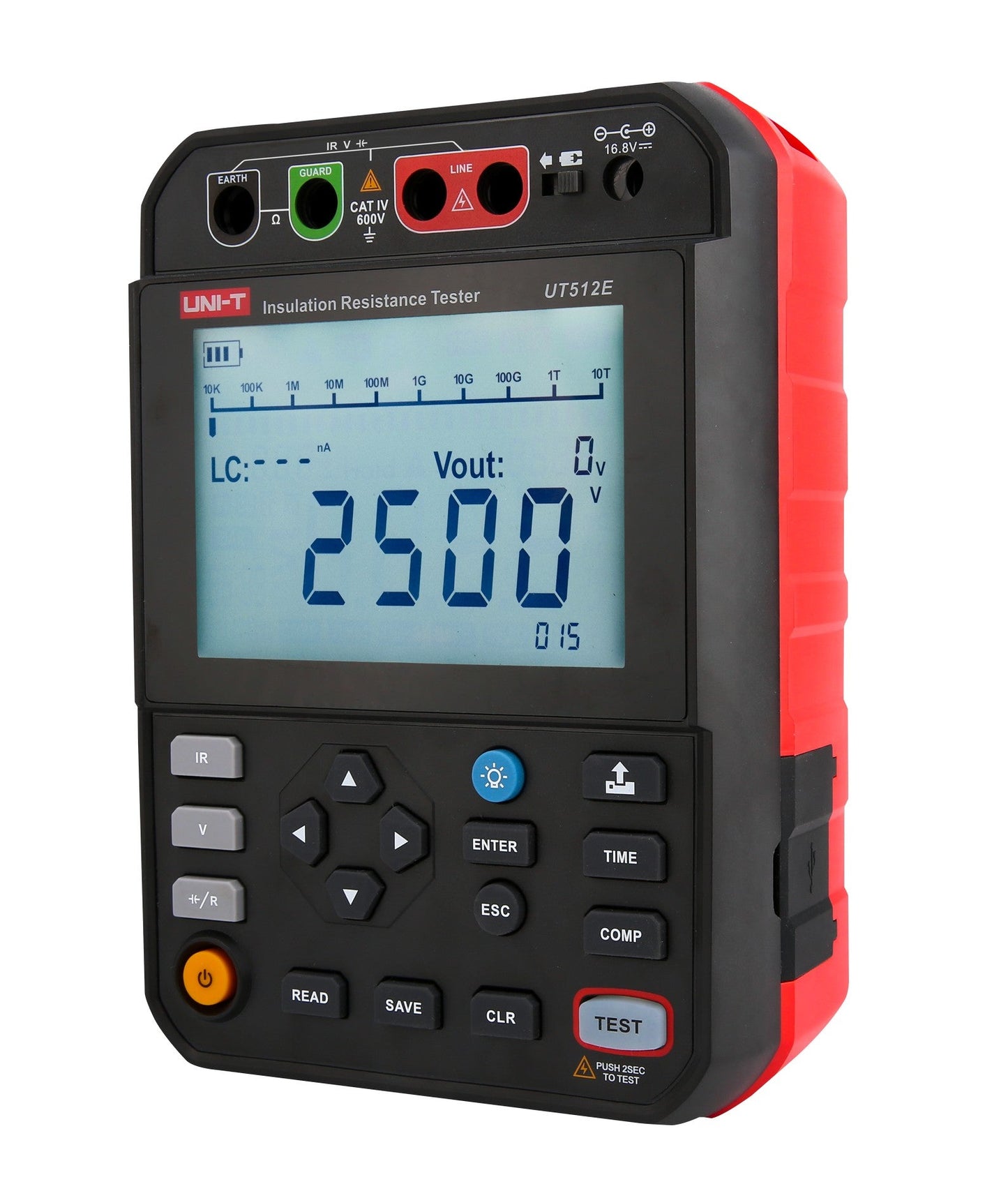 UT512E 2500V Digital Insulation Resistance Tester