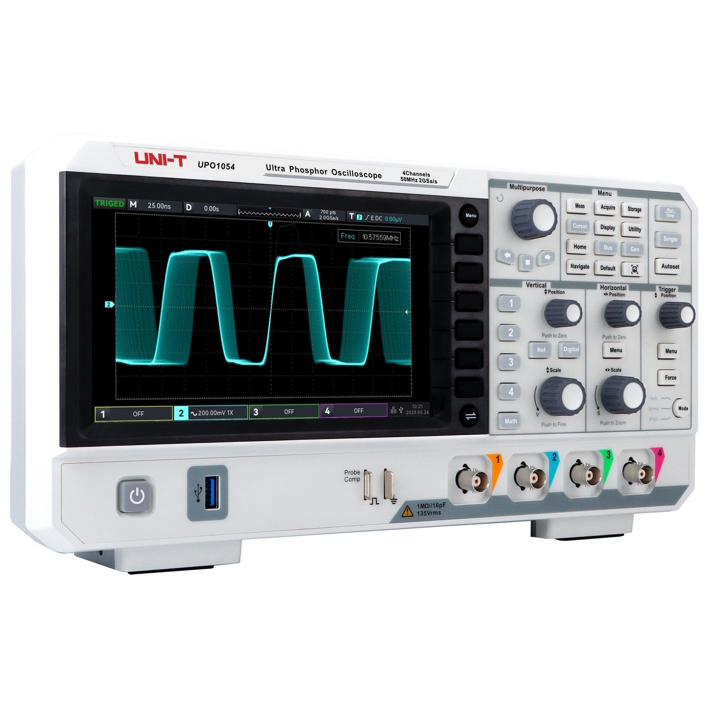 UPO1054 50 MHz 4Ch Digital Storage Oscilloscope