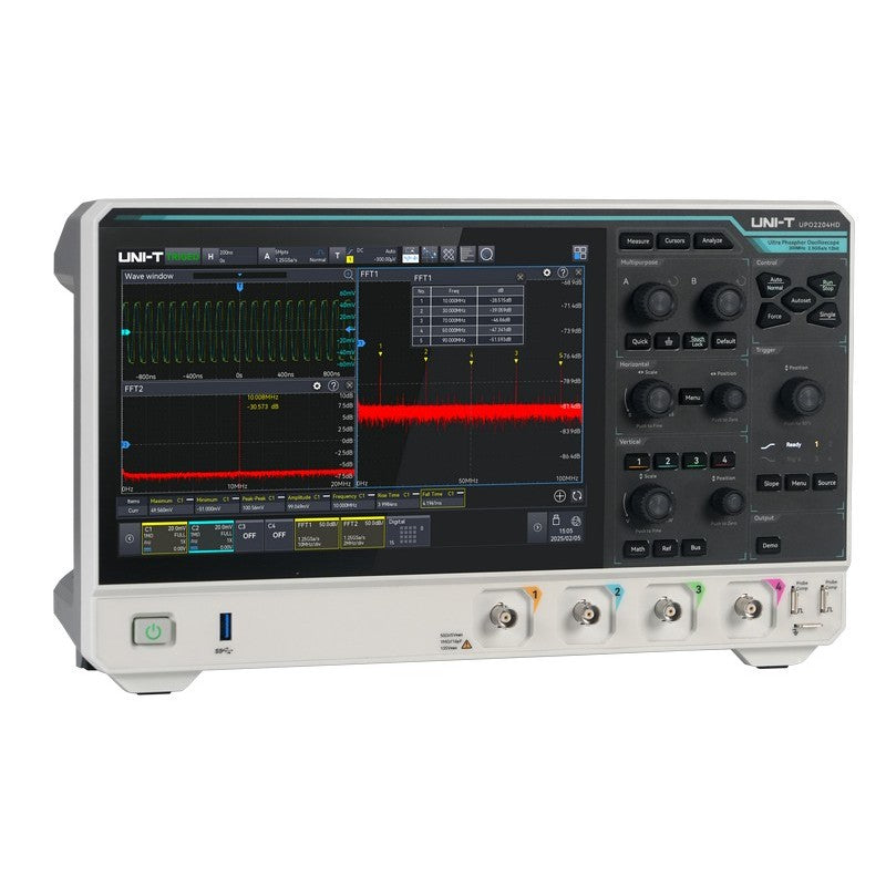 UPO2204HD 200 MHz 4Ch 12-Bit High-Resolution Oscilloscope