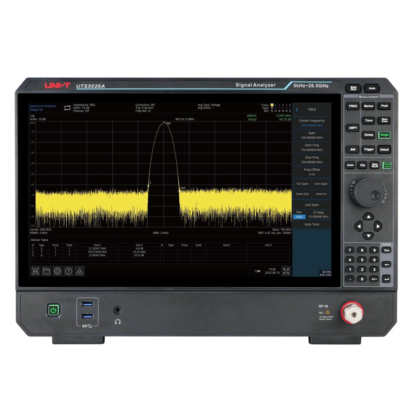 UTS5026A 26.5 GHz Performance-Series Signal Analyzer