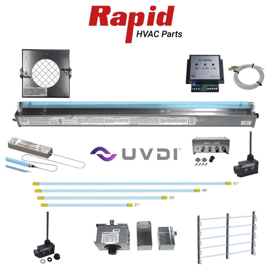 40-5482-05 - UVDI V-MAX Grid 2 Fixture, 48" Single, 5' Lead, No Lamp