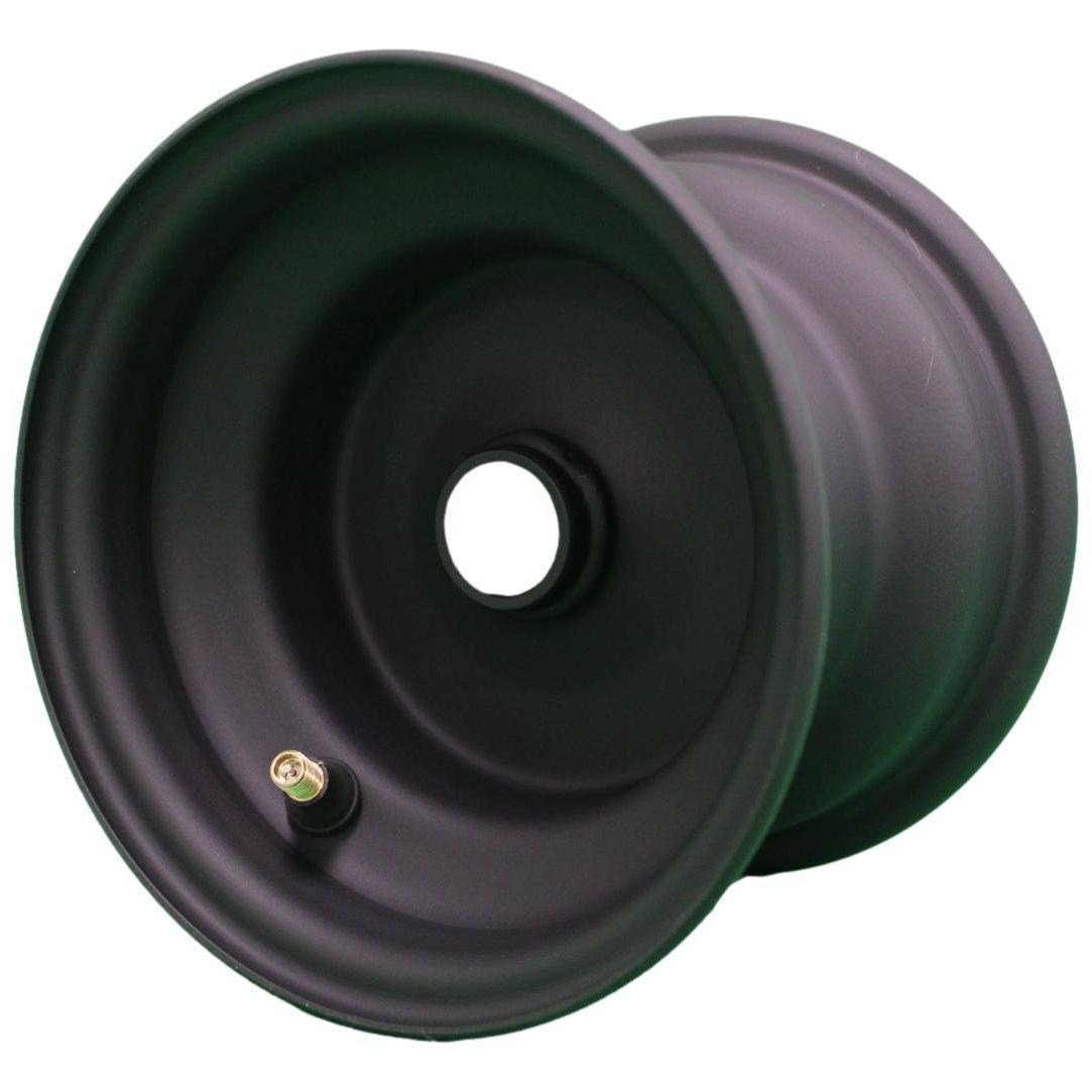 Antego 6x4.5 Matte Black Mower Wheel with Adapters, 3/4-Inch Bearings, Single
