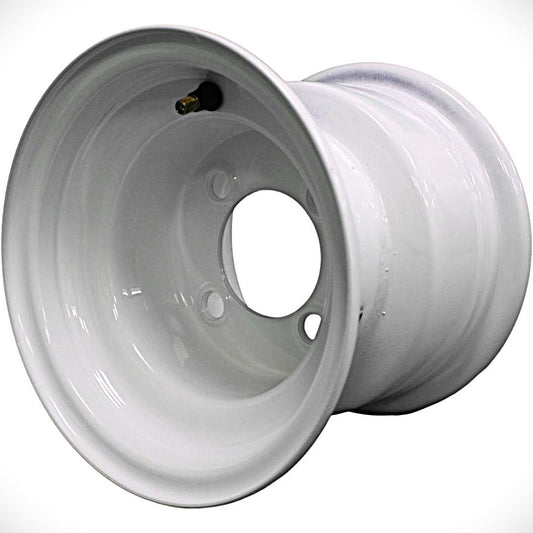 Antego 8x7 White Mower Wheel, Toro Exmark Geometry, 4-on-4, Single