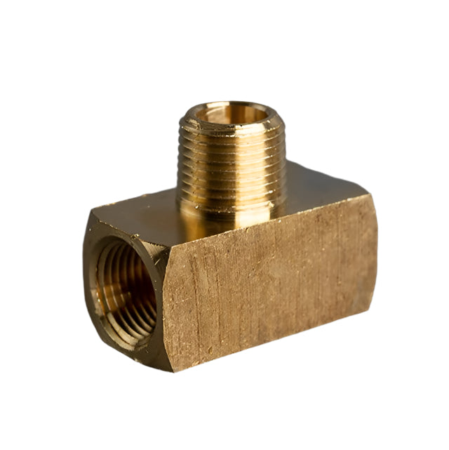 3/8in Extruded Male Brass Branch Tee