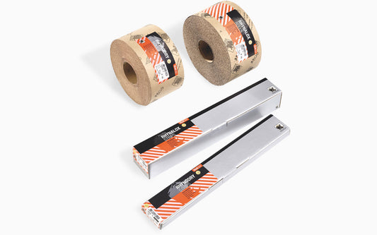 Indasa 2.75" x 17.5" File Board Sanding Strips – Rhynodry Red Line, Dry, 36–400 Grit (900 Series)