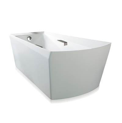Toto ABF964N#01DPN- Acrylic Soiree Freestanding Soaker - Cotton Pn Grab Bars