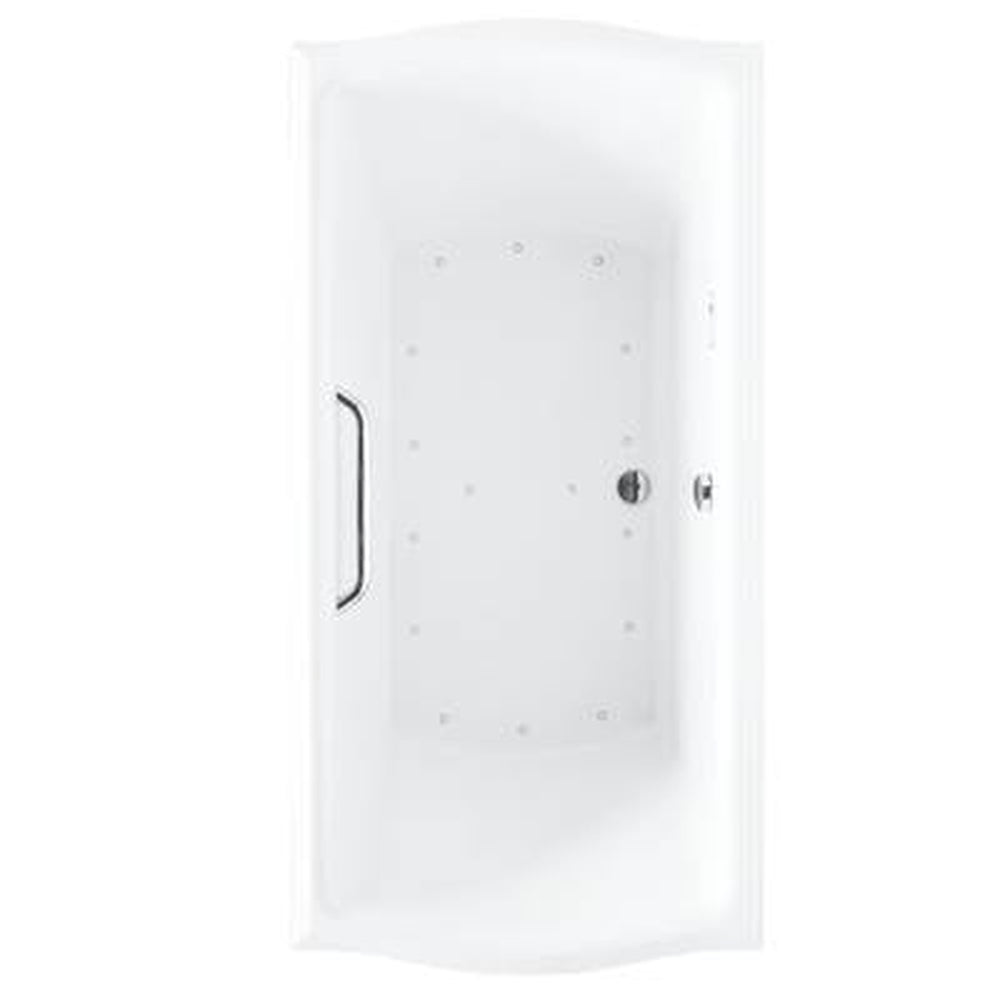 TOTO Clayton 71-5/8" Acrylic Air Bathtub for Deck Mounted or Drop-In Installation with Center Drain and Left Blower ABR784T#01