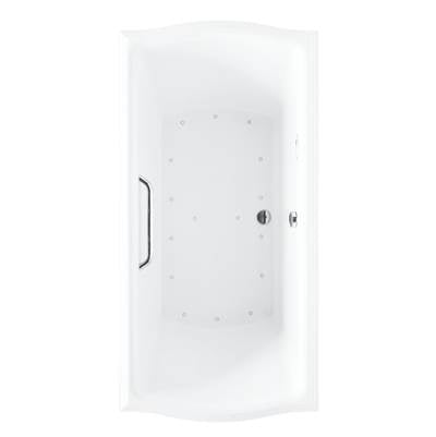 TOTO Clayton 71-5/8" Acrylic Air Bathtub for Deck Mounted or Drop-In Installation with Center Drain and Right Blower ABR784S#01