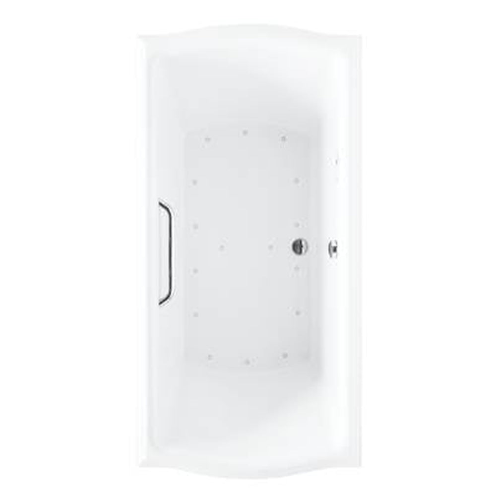 Toto ABR781T#01YPN- Acrylic Airbath Clayton 6032 Cotton Pn Grab Bar L Blower