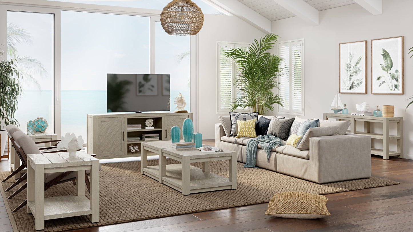 Burgess - Rectangular Sofa Table - Calico Gray
