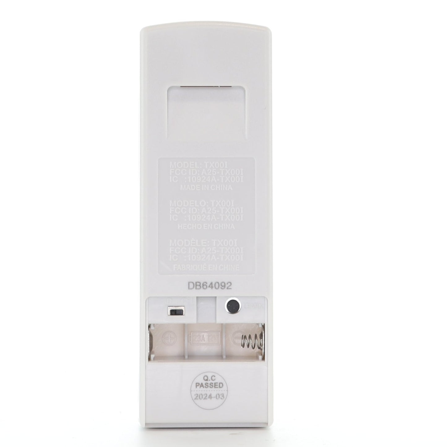 Harbor Breeze A25TX00I Ceiling Fan Remote Control - A25-TX00I