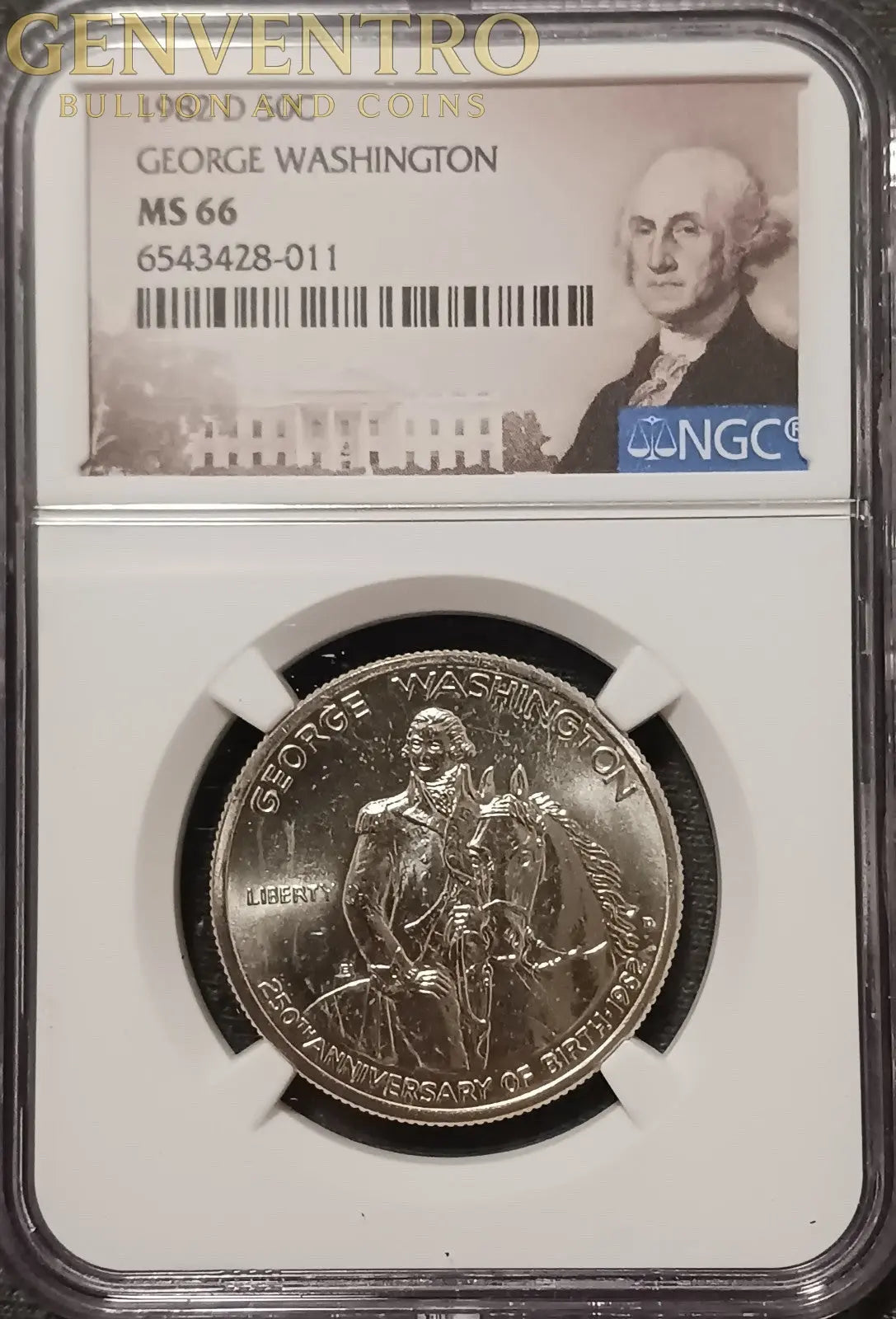 1982-D MS66 George Washington Commemorative Half Dollar NGC Special Label