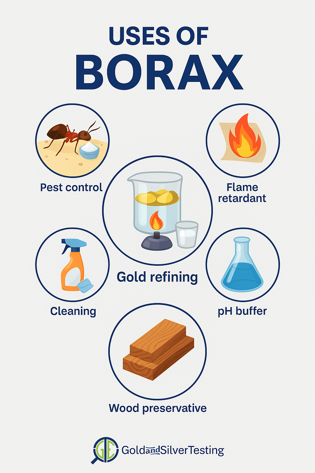GTE Anhydrous Borax Flux Powder – Gold & Silver Melting, Multiple Sizes
