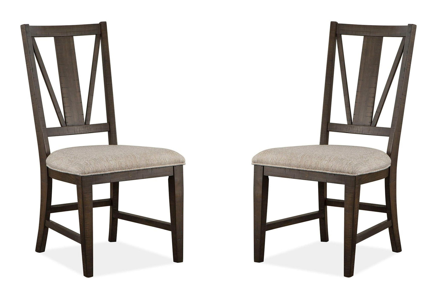 Westley Falls - Dining Side Chair With Upholstered Seat (Set of 2) - Graphite