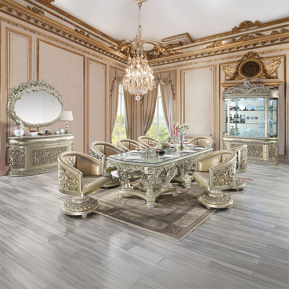 Sorina - Dining Table - Antique Gold
