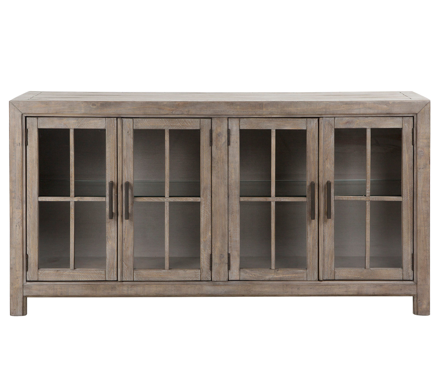 Tinley Park - Buffet Curio Cabinet - Dove Tail Gray