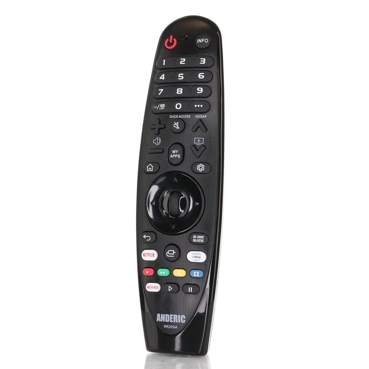 Anderic Substitute For LG AKB74475401 TV Remote Control [RR20GA, No Voice]
