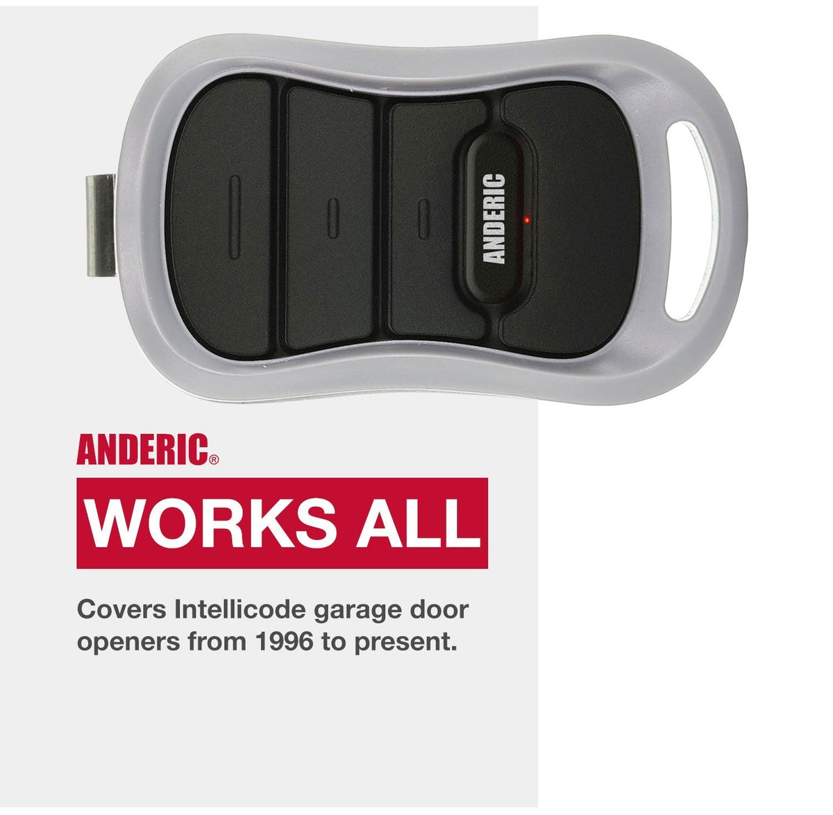 Anderic Substitute for Genie G3TBX 3 button visor Garage Door Opener Remote Control [G3TBX]