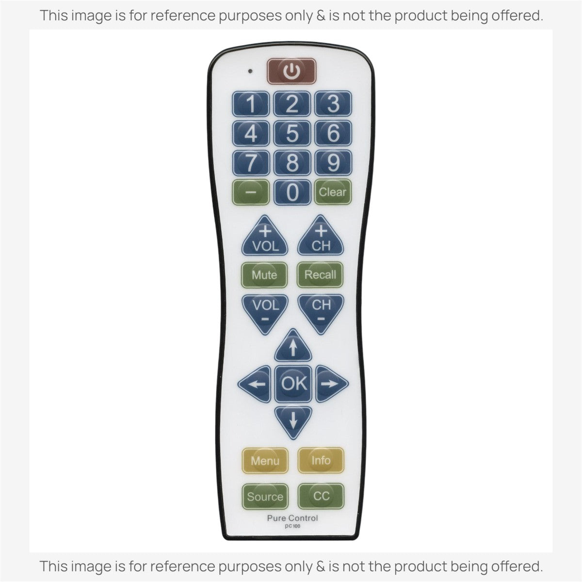 Anderic Substitute for RCA 38W766 Antimicrobial 1-Device Universal Remote Control [RR1003]