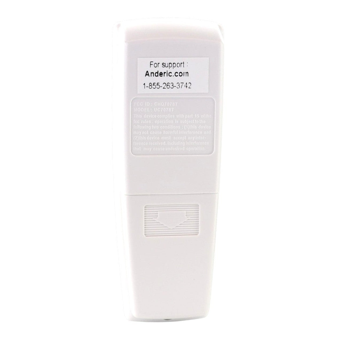 Anderic Substitute for Hunter IN2TX30 G0878-01 Ceiling Fan Remote Control [RR7078TUDLKIT]