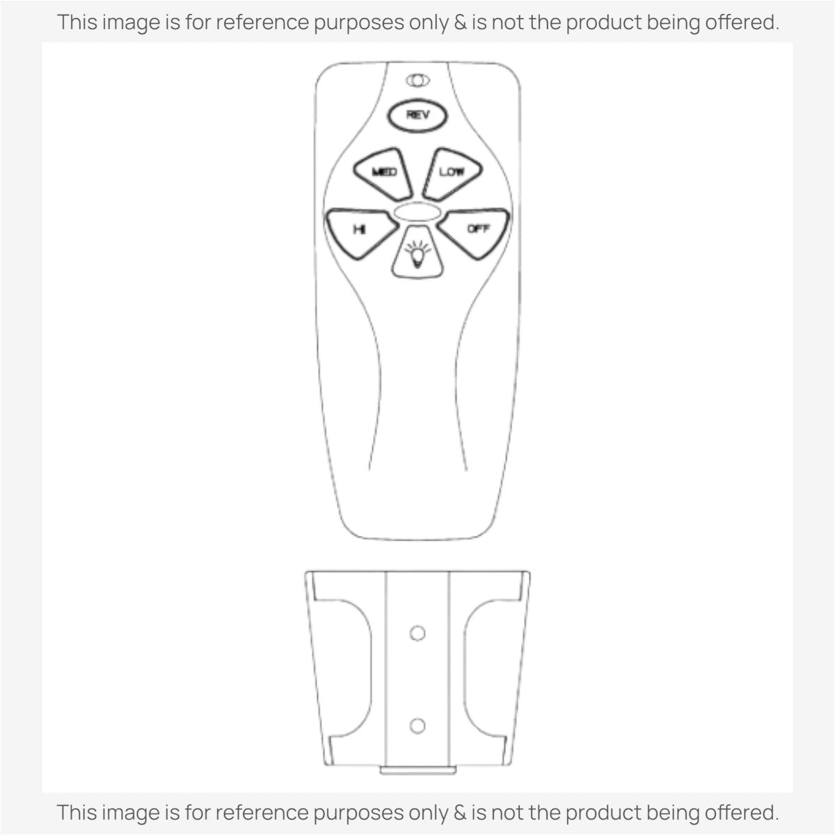 Anderic Substitute for Dan's Originals KUJCE9811 Ceiling Fan Remote Control [MR77A-RR7222T434-KIT]