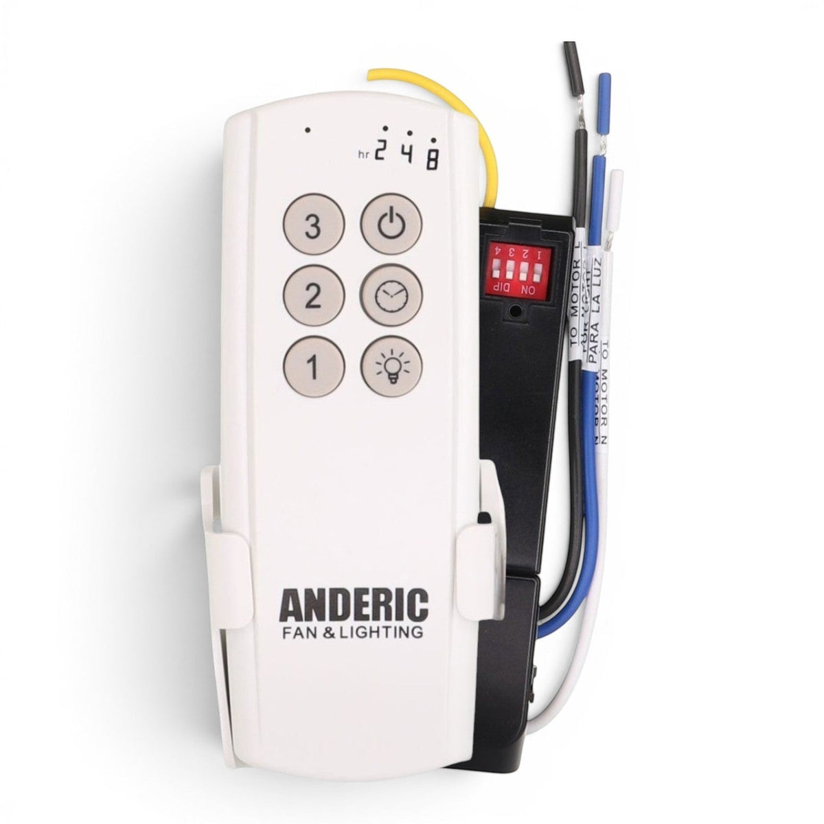 Anderic Substitute for Hampton Bay 18RHD5KIT Ceiling Fan Remote Control Kit [63T-AC83T-KIT]