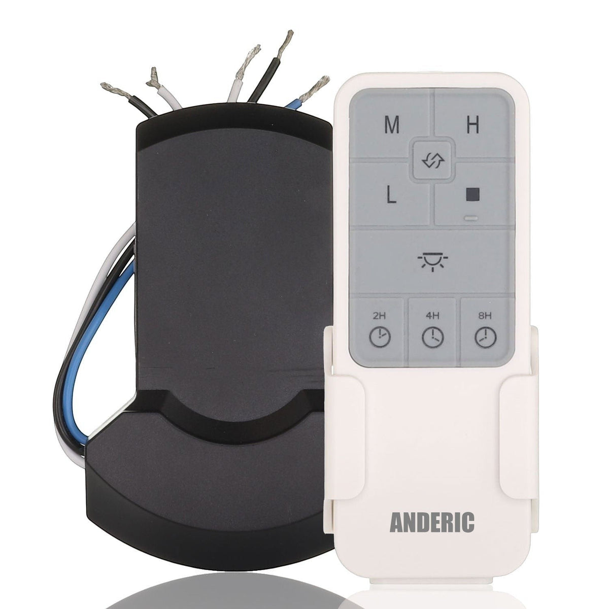 Anderic Substitute for Hampton Bay Universal Smart Wi-Fi 76278 4-Speed Ceiling Fan Remote Control Kit [UC7235T4]