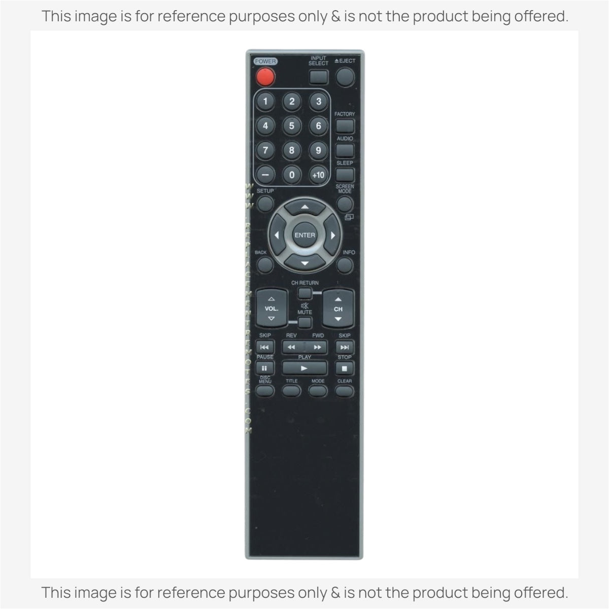 Anderic Substitute for Funai NF040UD Service/master TV/DVD Remote Control [RMD14731]