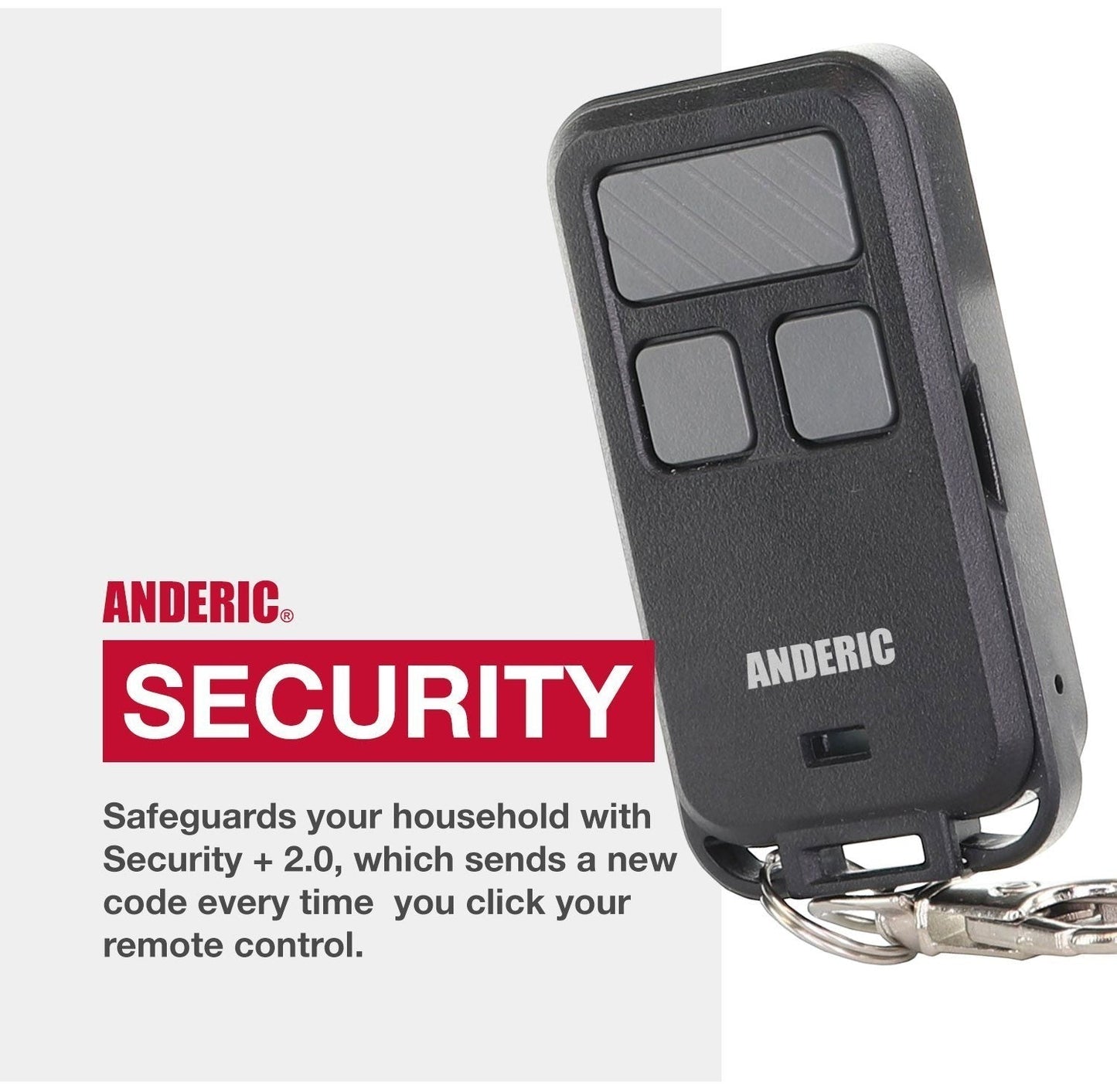 Substitute for Chamberlain 956EV 3-Button Keychain For all Chamberlain with Learn key Garage Door Opener Remote Control [890MAX]
