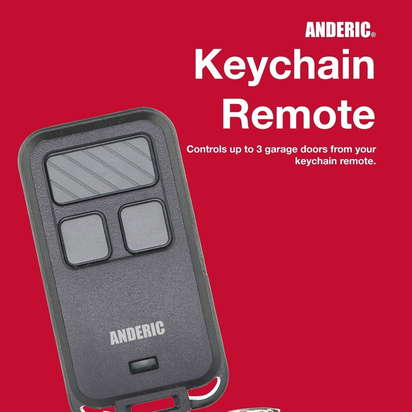 Substitute for Chamberlain 956EV-P2 3-Button Keychain For all Chamberlain with Learn key Garage Door Opener Remote Control [890MAX]