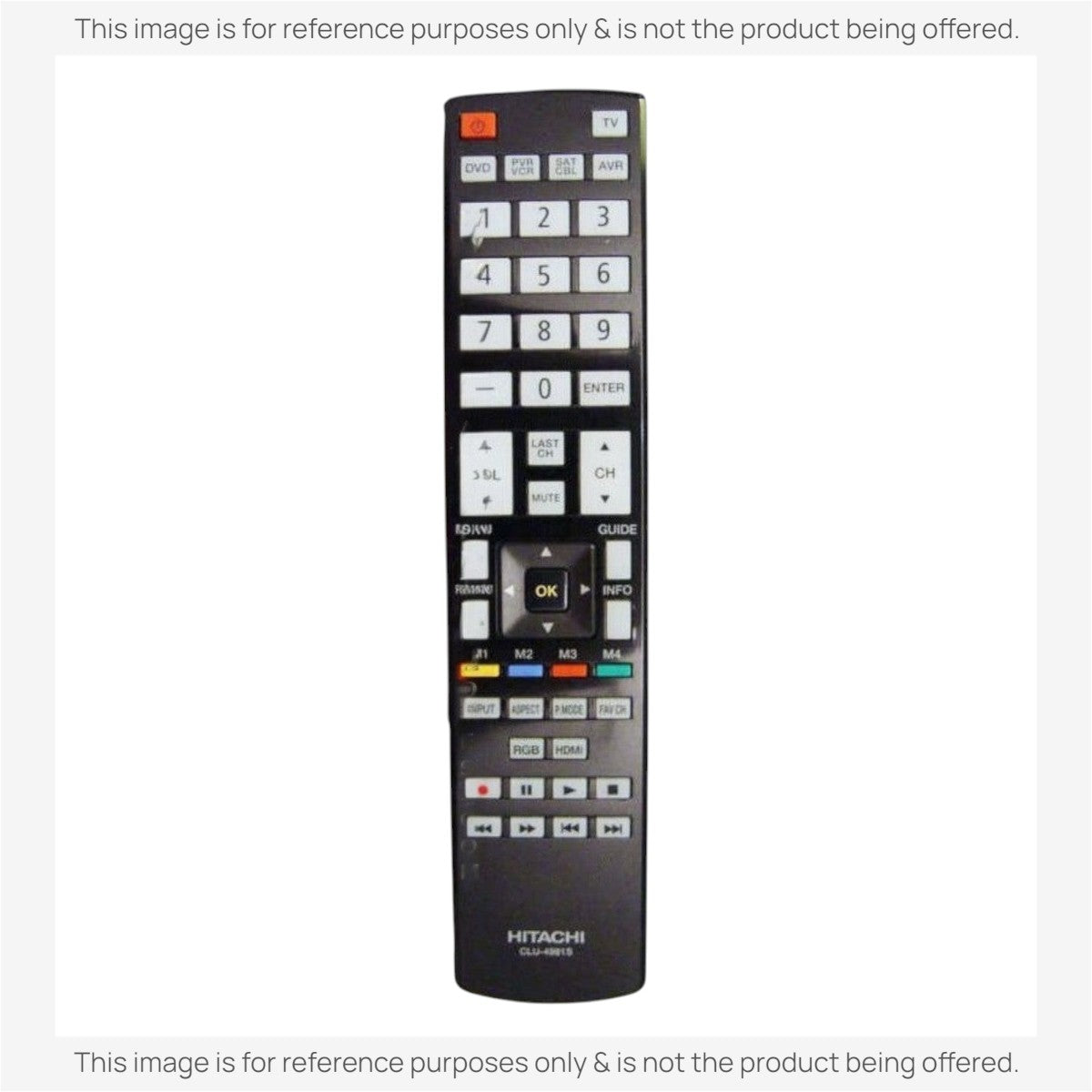 Anderic Substitute for Hitachi CLU-4981S TV Remote Control CLU4981S [RR49101S]