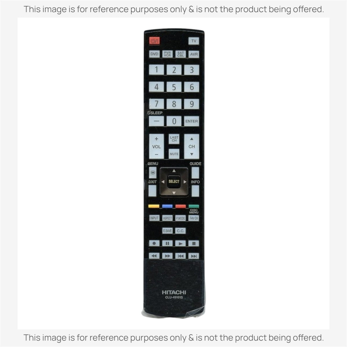 Anderic Substitute for Hitachi CLU-49101S TV Remote Control CLU49101S [RR49101S]