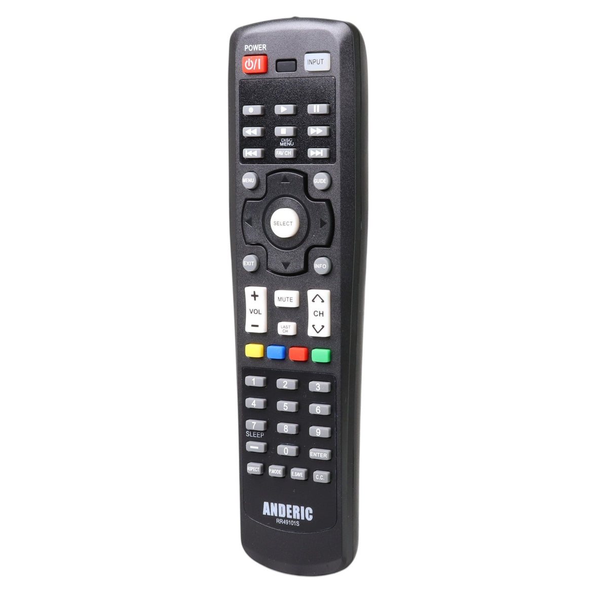 Anderic Substitute for Hitachi CLU-49101S TV Remote Control CLU49101S [RR49101S]