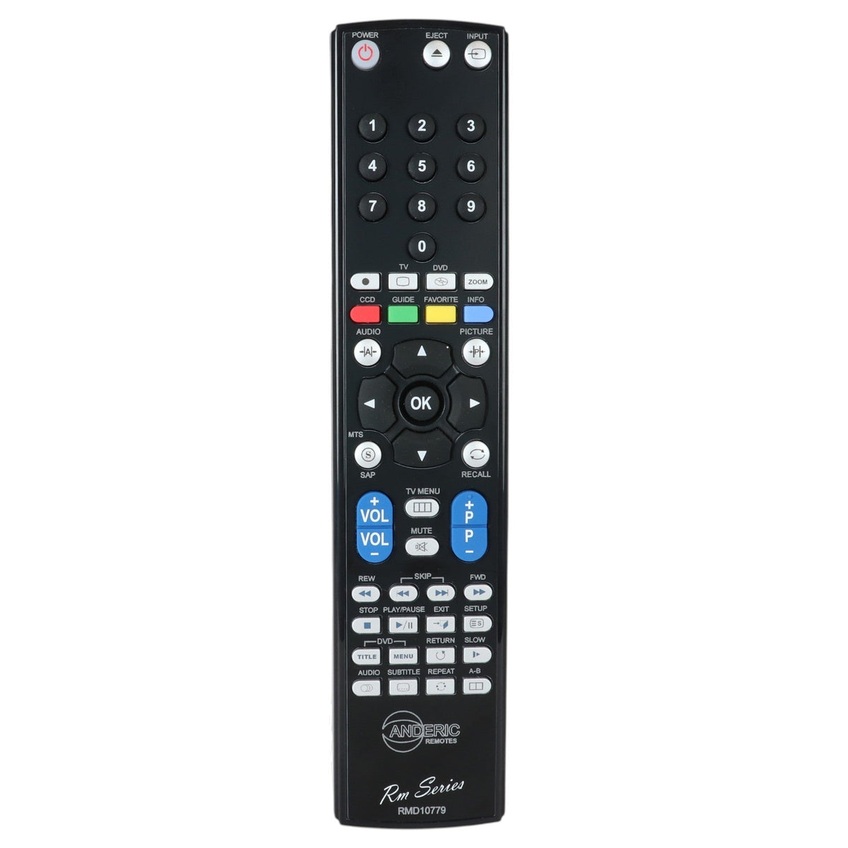 Anderic Substitute For Insignia NSRC9DNA14 TV/DVD Remote Control [RMD10779]