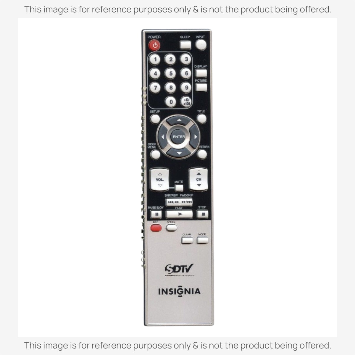 Anderic Substitute for Insignia NF016UD TV/DVD Remote Control [RMD14731]
