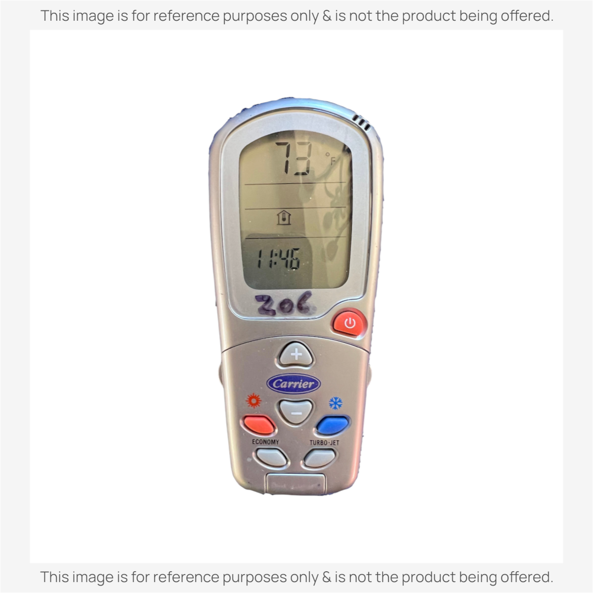 Anderic Substitute for Carrier TQLX2036HCrem High wall Air Conditioner Remote Control [KTN828]
